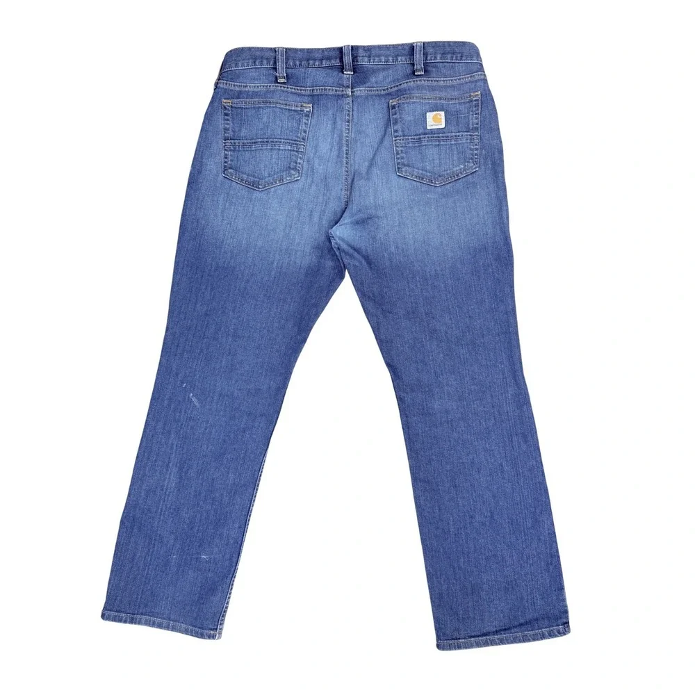 Carhartt Relaxed Fit Jeans Mens 38x30 Blue Denim Rugged Workwear Utility Outdoor